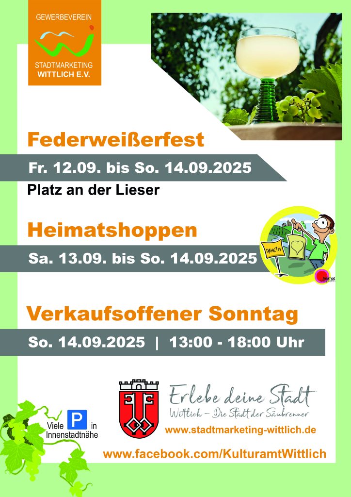 Erlebniswochenende in Wittlich 12. bis 14. September